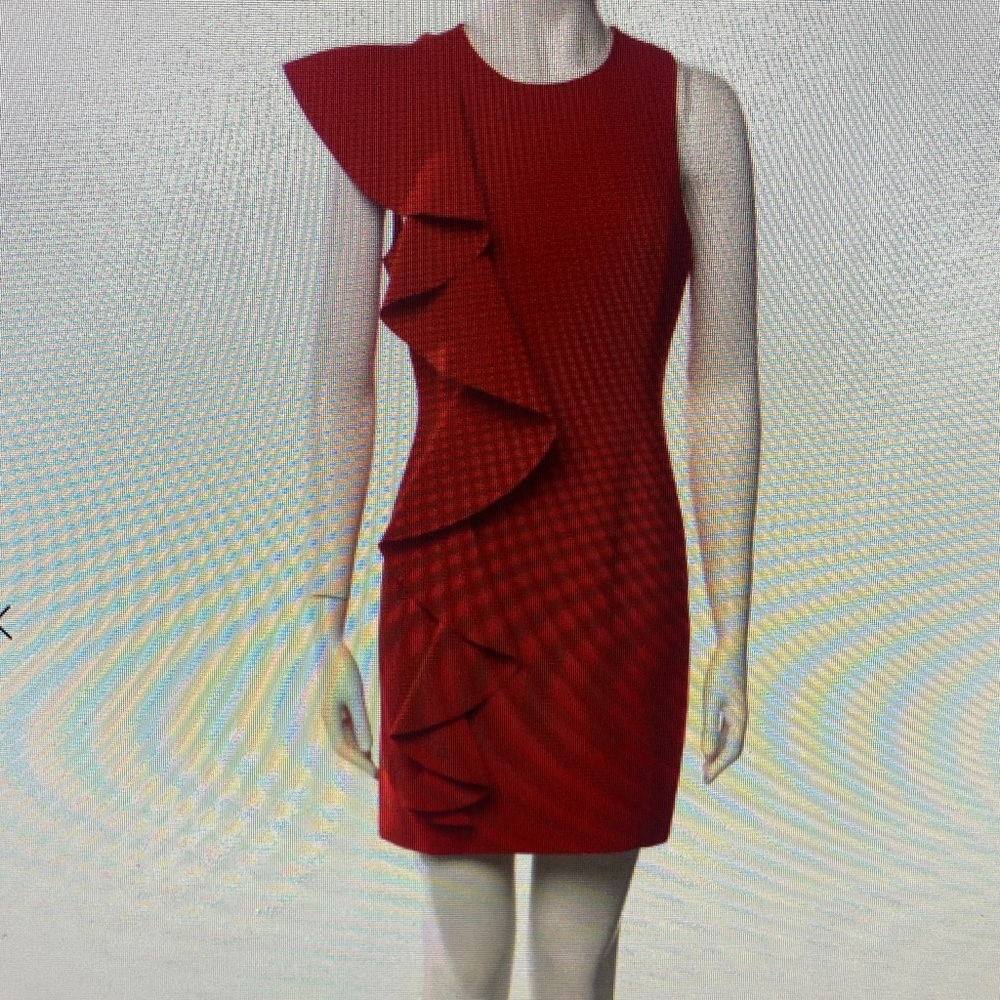 Cinq à Sept Asymmetrical Red Dress